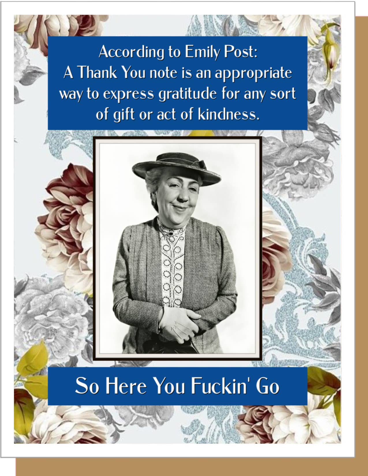 According To Emily Post Greeting Card
