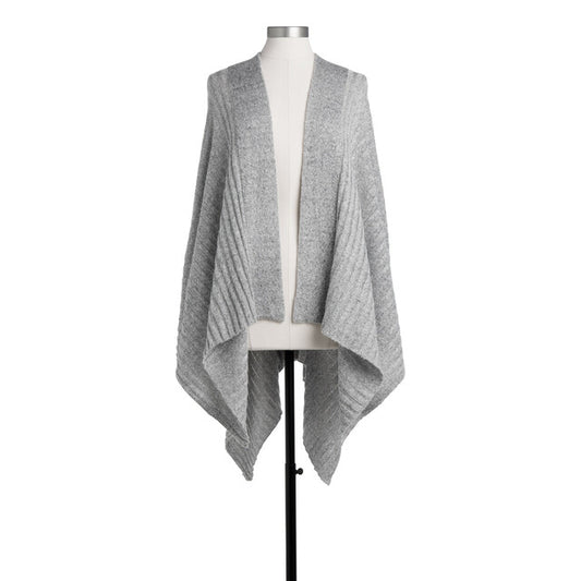 Ribbed Knit Ruana