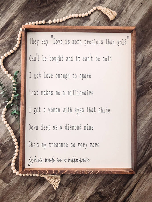 Millionaire Lyrics Chris Stapleton Sign