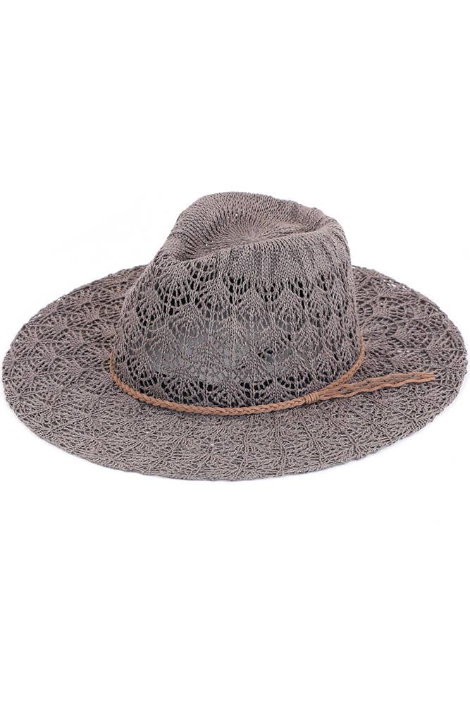 Horseshoe Lace Knitting Panama Hat