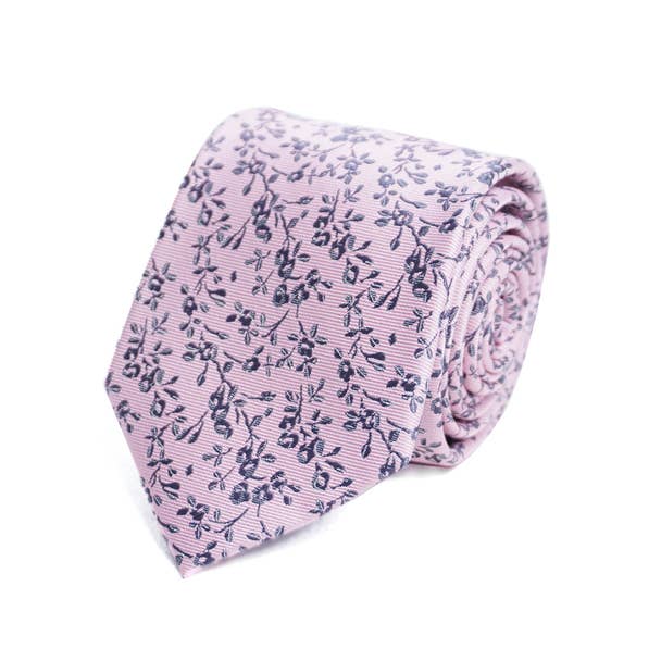 Floral Spring Microfiber Poly Woven Tie