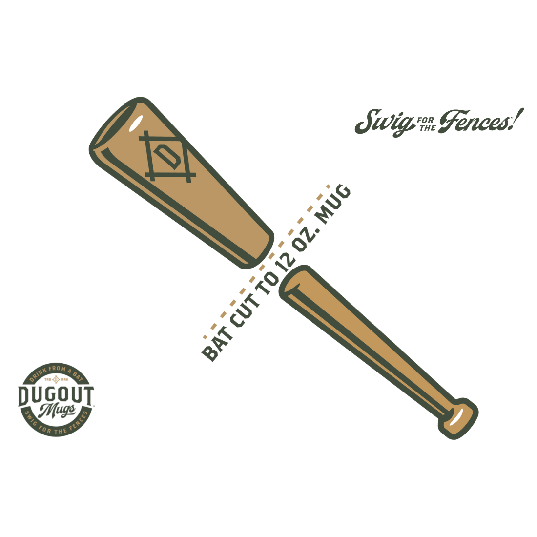 Baseball Bat Barrel Mug