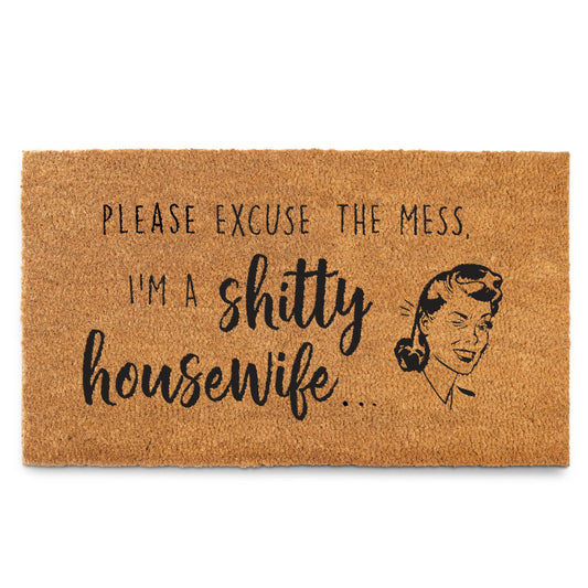 Coir Welcome Mat - Shitty Housewife