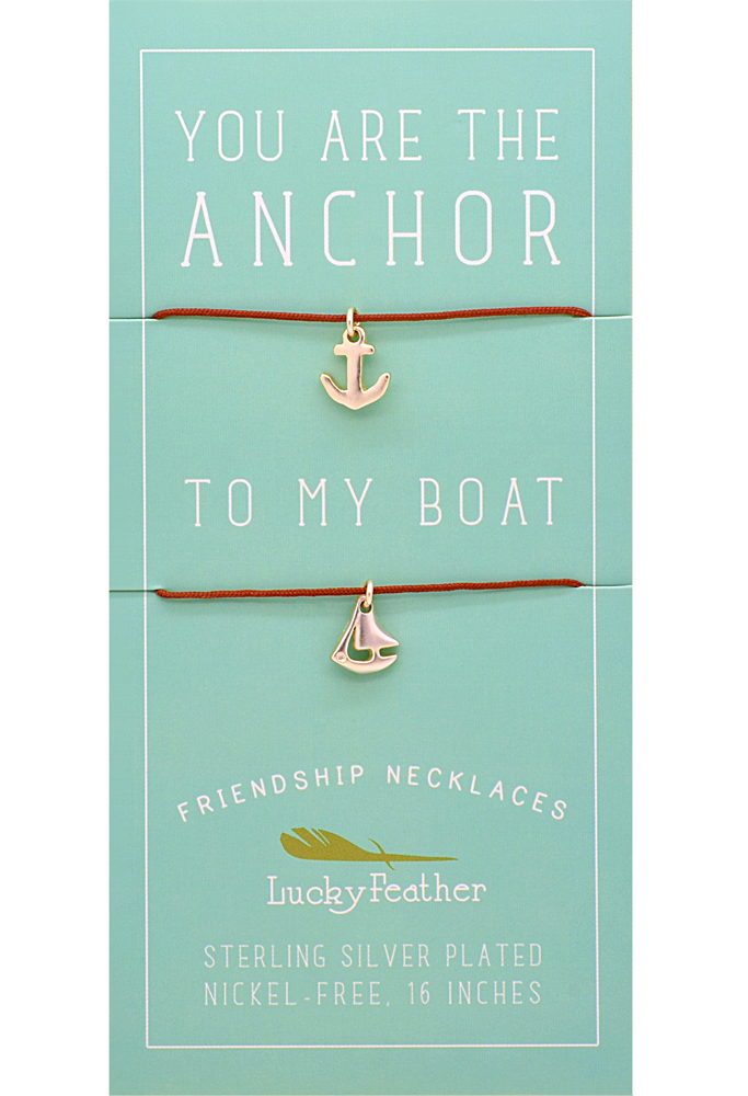 Friendship Necklace - Anchor/Boat