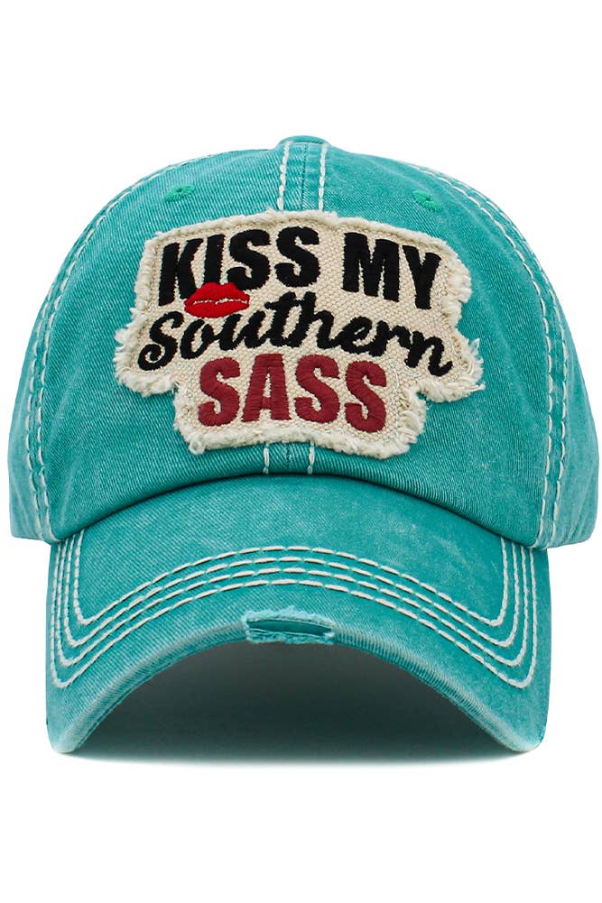 KISS MY SOUTHERN SASS Vintage Ballcap