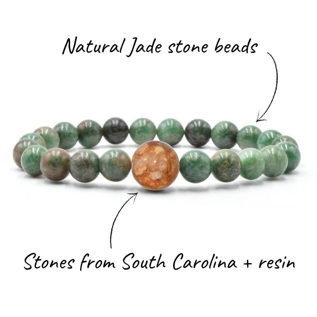 Homes Bracelets - Wear a Real Piece of South Carolina - African Jade