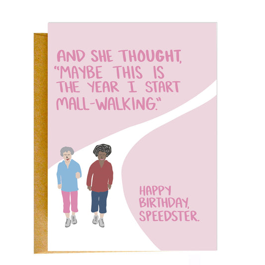 Mall-Walking Greeting Card