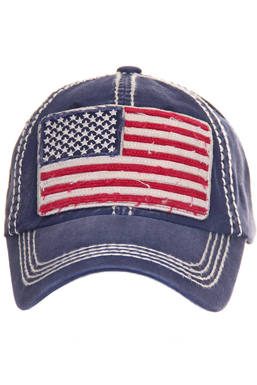 American Flag Vintage Baseball Cap