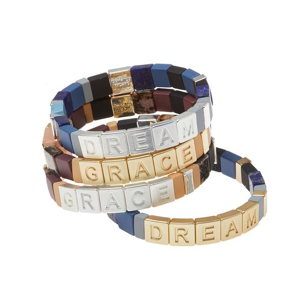 DREAM Empower Bracelet - Lapis/Jasper