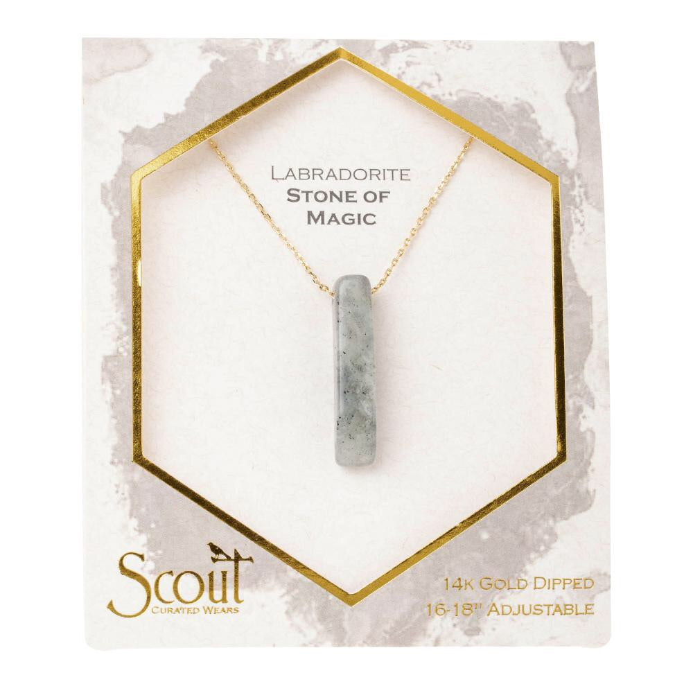 Labradorite Point Necklace - Stone of the Magic